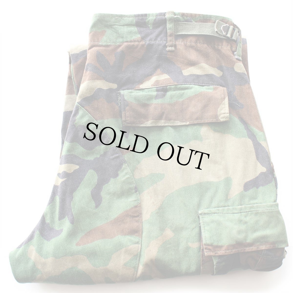 画像1: 80s 米軍 U.S.ARMY ウッドランドカモ BDU カーゴパンツ M-R (1)