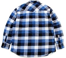 画像2: BIGMACビッグマック ブロックチェック コットン フランネル ウエスタンシャツ XLT (2)