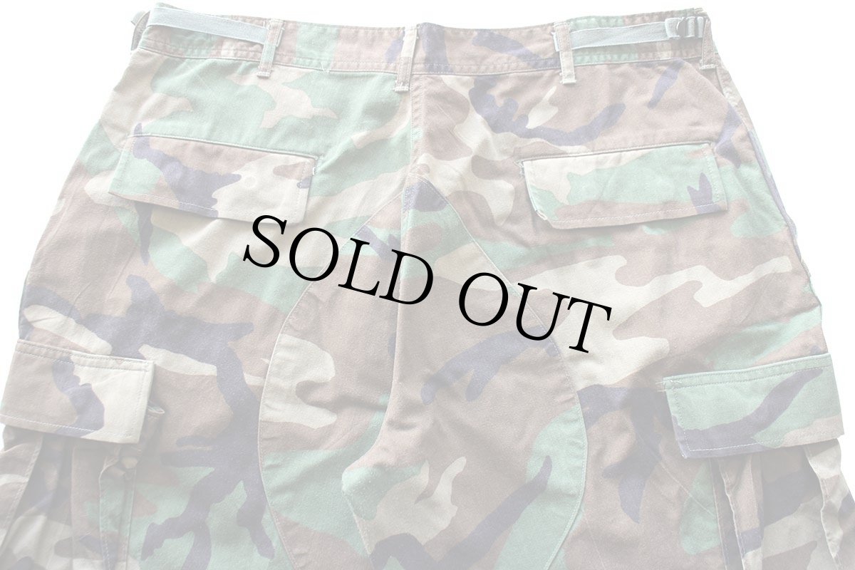 画像5: 90s 米軍 U.S.ARMY ウッドランドカモ BDU カーゴパンツ L-S (5)