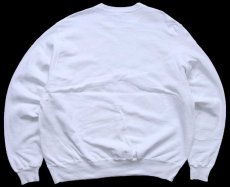 画像2: 90s USA製 Championチャンピオン サボテン ハラペーニョ ハンドペイント アート 前V スウェット 白 XL (2)