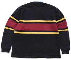 画像2: カナダ製 BARBARIANバーバリアン SJB 刺繍 コットン ラガーシャツ 黒 3XL★特大 (2)