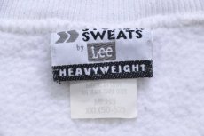 画像5: 90s USA製 Leeリー フィッシュ アップリケ&ハンドペイント アート スウェット 白 XXL★特大 (5)