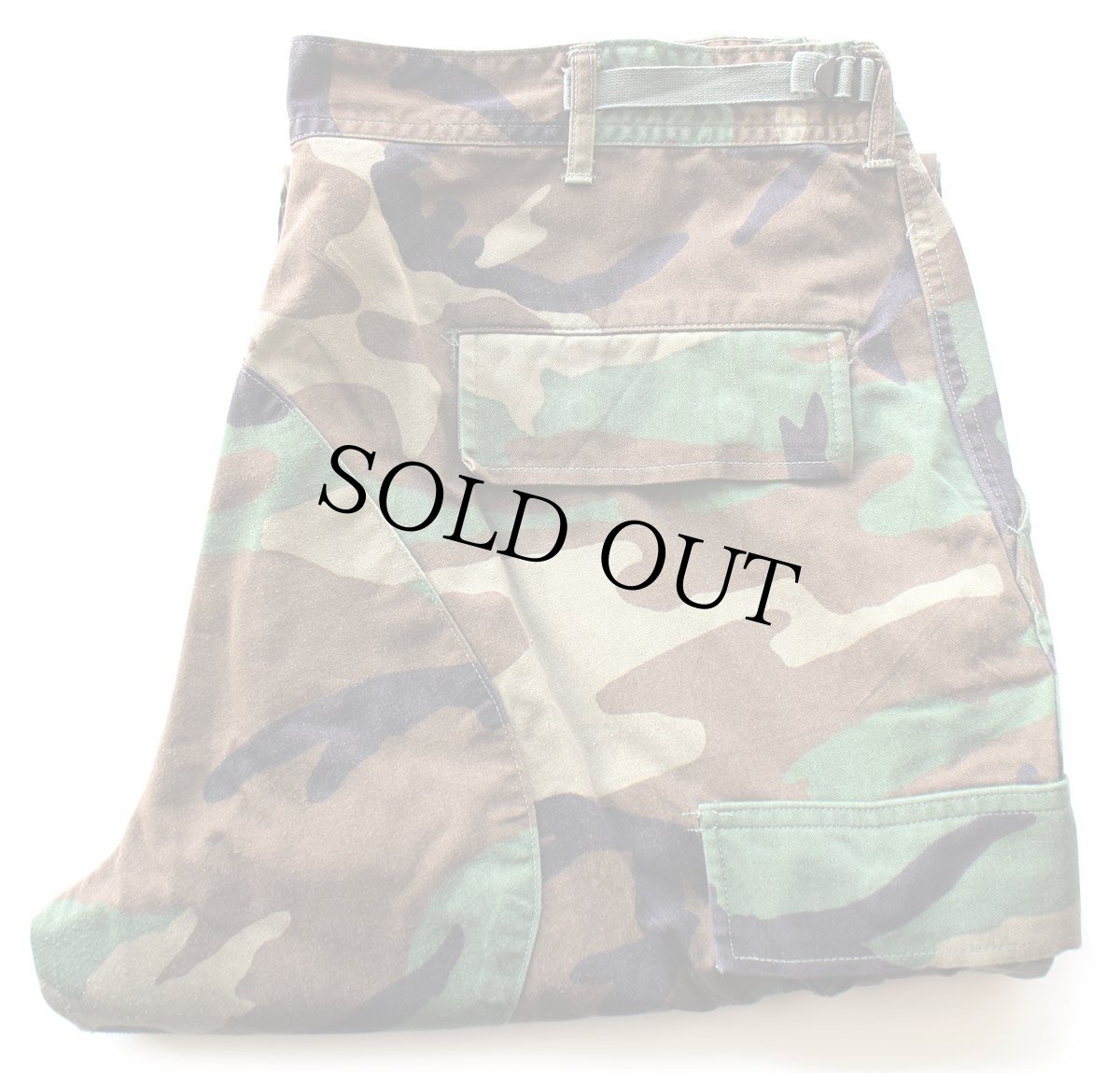 画像1: 90s 米軍 U.S.ARMY ウッドランドカモ BDU カーゴパンツ L-S (1)