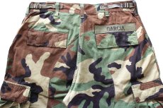 画像5: 00s 米軍 U.S.ARMY パッチ付き ウッドランドカモ BDU カーゴパンツ M-R★05 (5)