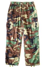 画像2: 00s 米軍 U.S.ARMY パッチ付き ウッドランドカモ BDU カーゴパンツ M-R★05 (2)