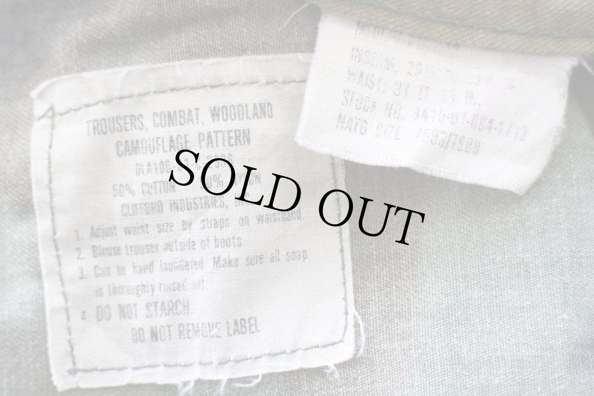 画像6: 80s 米軍 U.S.ARMY ウッドランドカモ BDU カーゴパンツ M-R (6)