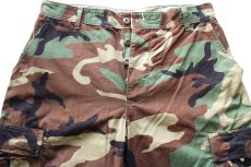 画像4: 00s 米軍 U.S.ARMY パッチ付き ウッドランドカモ BDU カーゴパンツ M-R★05 (4)