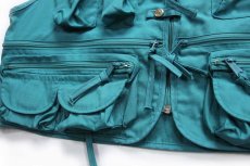 画像6: 90s Columbiaコロンビア PFG フィッシングベスト グリーン XL (6)
