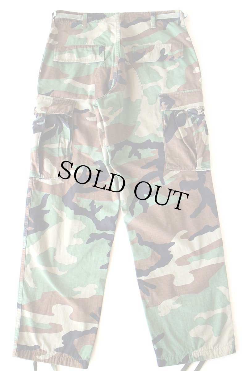 画像3: 00s 米軍 U.S.ARMY ウッドランドカモ BDU カーゴパンツ S-S★02 (3)