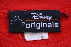 画像5: 80s USA製 Disneyディズニー ミッキー マウス ドナルドダック サンタクロース クリスマス スウェット 赤 M (5)