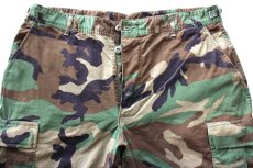 画像4: 90s 米軍 U.S.ARMY ウッドランドカモ BDU カーゴパンツ L-S★08 (4)