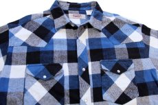 画像3: BIGMACビッグマック ブロックチェック コットン フランネル ウエスタンシャツ XLT (3)
