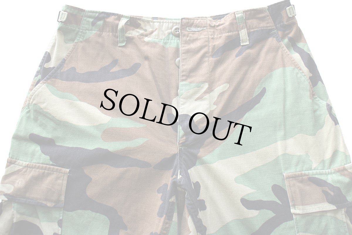 画像4: 00s 米軍 U.S.ARMY ウッドランドカモ BDU カーゴパンツ S-S★02 (4)
