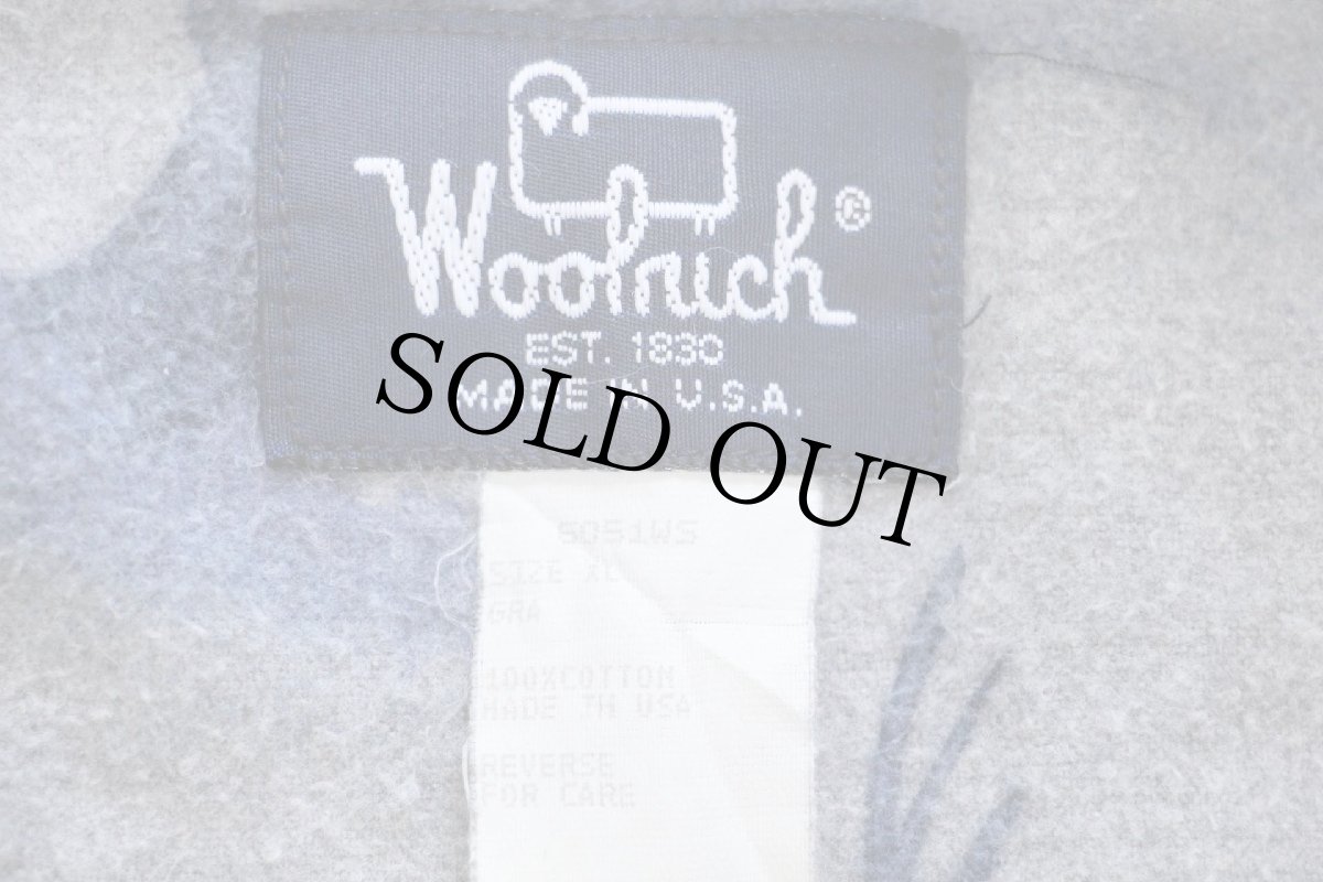 画像4: 80s USA製 Woolrichウールリッチ 鹿柄 ボタンダウン コットン シャモアクロスシャツ XL (4)