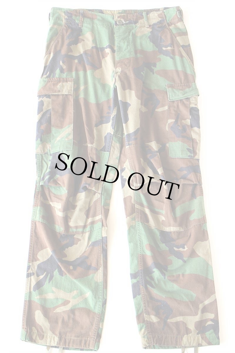 画像2: 80s 米軍 U.S.ARMY ウッドランドカモ BDU カーゴパンツ M-R (2)