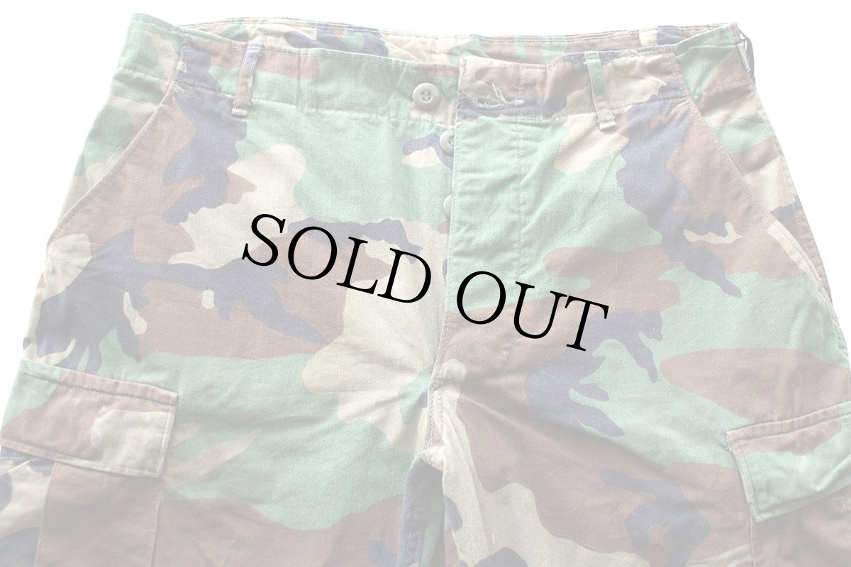 画像4: 80s 米軍 U.S.ARMY ウッドランドカモ BDU カーゴパンツ M-R (4)