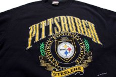 画像3: 90s USA製 NFL PITTSBURGH STEELERS スウェット 黒 L (3)