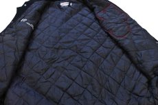 画像5: 90s USA製 NEFF 刺繍&パッチ付き キルティングライナー メルトン ウール スタジャン ベスト 黒 L (5)