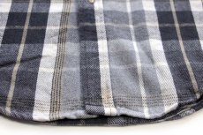 画像5: 90s carharttカーハート チェック コットン フランネルシャツ (5)