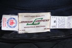 画像4: 90s USA製 JOHNSON GARMENT キルティングライナー ワークジャケット 濃紺 XL (4)