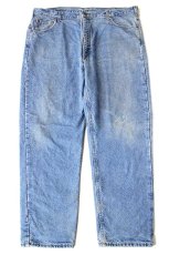 画像2: 00s USA製 carharttカーハート チェック ネルライナー デニムパンツ W42 L32★SDP4366 (2)