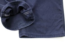 画像9: メキシコ製 carharttカーハート FR NFPA2112 ダック地 ワークパンツ 紺 フェード W42 L30 (9)