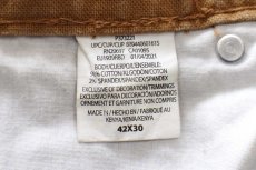 画像6: Dickiesディッキーズ ストレッチ ダック地 ペインターパンツ 茶 W42 L30 (6)