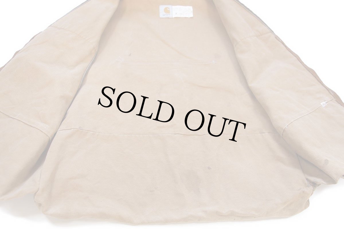 画像5: 90s USA製 carharttカーハート ダック地×コーデュロイ ハンティングベスト 茶 2XL★特大 (5)