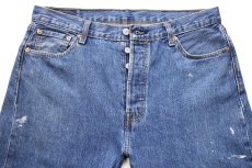 画像4: Levi'sリーバイス 501 ペンキ飛び デニムパンツ W36 L32★SDP4363 (4)