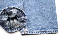 画像9: 00s USA製 carharttカーハート チェック ネルライナー デニムパンツ W42 L32★SDP4366 (9)