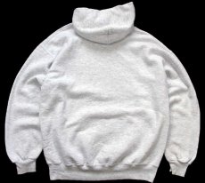 画像2: 90s USA製 RUSSELLラッセル FOOTBALL TRAINER Kate 刺繍 スウェットパーカー 杢ライトグレー XL★フーディー (2)