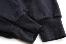 画像6: 90s USA製 YOUNGSTOWN PENGUINS マスコット ひび割れプリント スウェット 黒 XL (6)