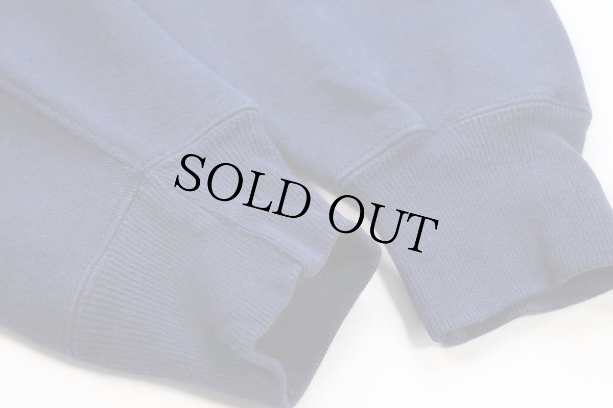 画像6: 90s USA製 Leeリー フラタニティ アップリケ リバースウィーブ スウェット 紺 XL (6)