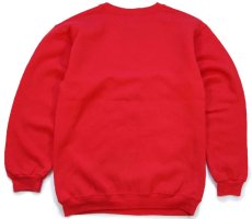 画像2: 80s USA製 Hanes DISNEY ディズニー MINNIE ミニー マウス 発泡プリント スウェット 赤 S (2)