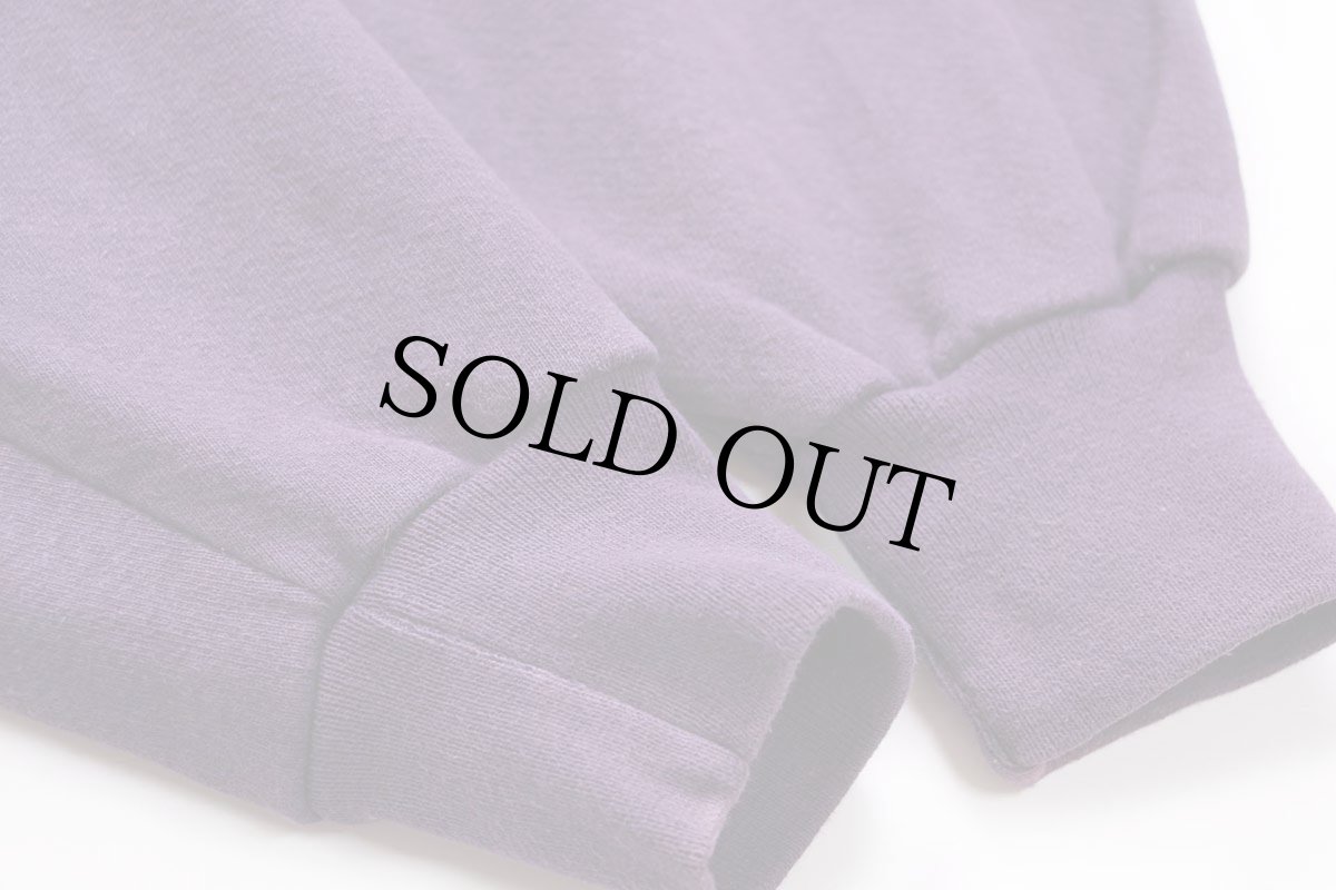 画像5: 90s USA製 RUSSELLラッセル 無地 前V スウェット 紫 S★ブランク (5)