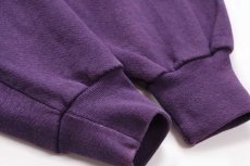 画像5: 90s USA製 RUSSELLラッセル 無地 前V スウェット 紫 S★ブランク (5)