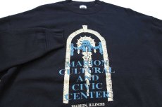 画像3: 90s USA製 MARION CULTURAL AND CIVIC CENTER スウェット 黒 XL (3)