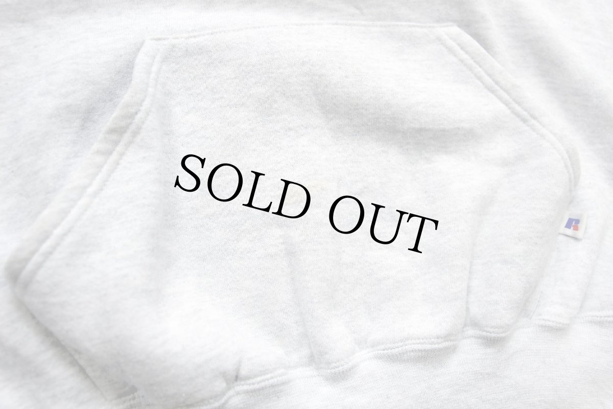 画像6: 90s USA製 RUSSELLラッセル FOOTBALL TRAINER Kate 刺繍 スウェットパーカー 杢ライトグレー XL★フーディー (6)