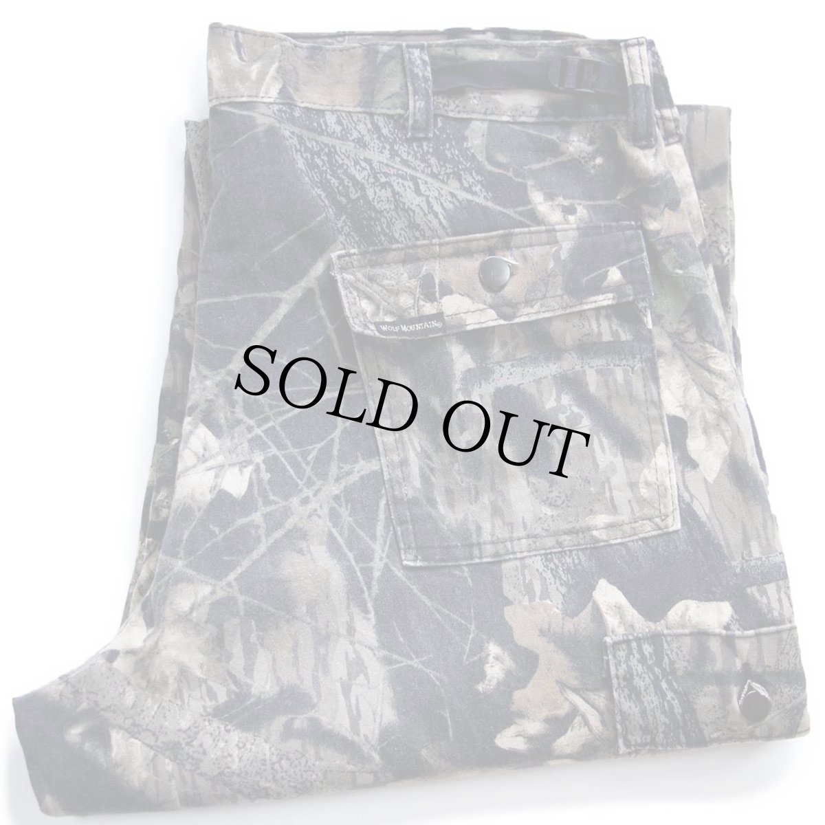 画像1: 90s USA製 WOLF MOUNTAIN MOSSY OAK BREAK UP リアルツリーカモ カーゴパンツ L (1)