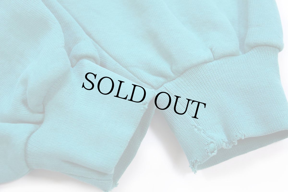 画像5: 90s USA製 L.L.Bean×RUSSELLラッセル 前V スウェット エメラルドグリーン XXL★特大 ブランク (5)