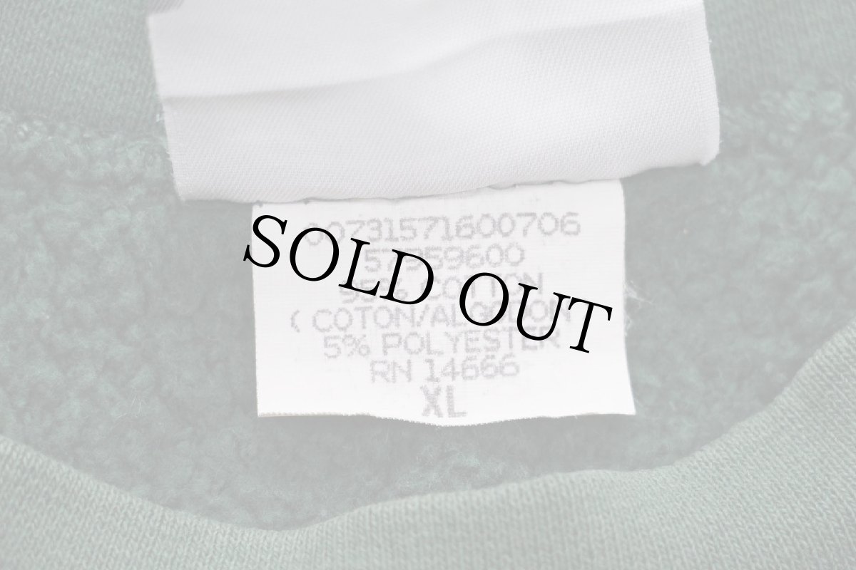 画像5: 90s USA製 Leeリー OHIO UNIVERSITY フラタニティ アメフト 刺繍 リバースウィーブ スウェット 緑 XL (5)