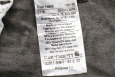 画像7: carharttカーハート ストレッチ ライトダック地 ワークパンツ グレーブラウン W44 L30★A 特大 (7)