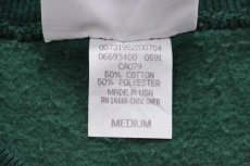 画像5: 90s USA製 Leeリー ILLINOIS STATE POLICE ひび割れプリント スウェット 緑 M (5)