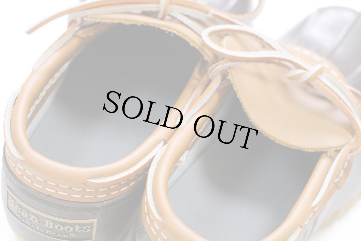 画像7: USA製 L.L.Bean ビーンブーツ ラバーモカシン タン×ブラウン 6M★ガムシューズ レインシューズ (7)