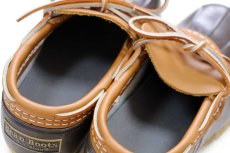 画像7: USA製 L.L.Bean ビーンブーツ ラバーモカシン タン×ブラウン 6M★ガムシューズ レインシューズ (7)