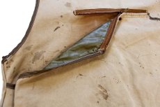 画像6: 90s USA製 carharttカーハート ダック地×コーデュロイ ハンティングベスト 茶 2XL★特大 (6)