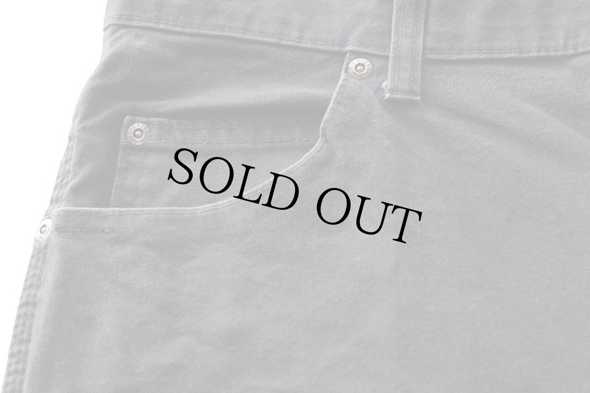 画像7: Dickiesディッキーズ ストレッチ ダック地 ペインターパンツ 黒 W40 L30 (7)