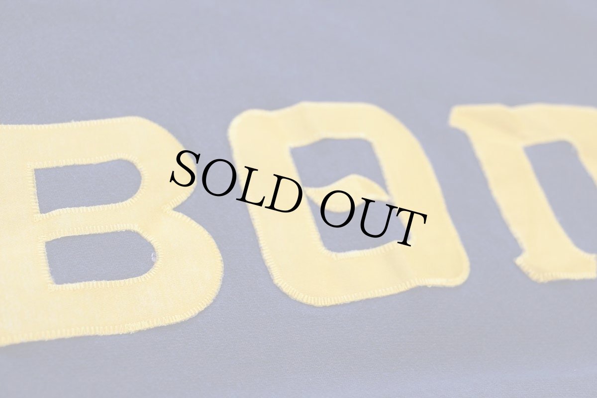 画像5: 90s USA製 Leeリー フラタニティ アップリケ リバースウィーブ スウェット 紺 XL (5)