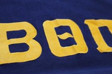 画像5: 90s USA製 Leeリー フラタニティ アップリケ リバースウィーブ スウェット 紺 XL (5)