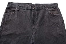 画像4: Dickiesディッキーズ ストレッチ ダック地 ペインターパンツ 黒 W40 L30 (4)
